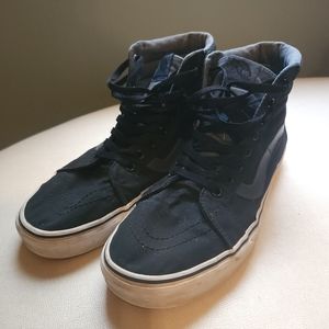Vans Hi Top Black and Gray Mens Size 10.5